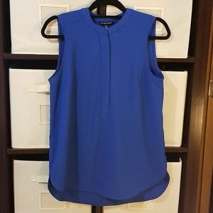 Hilary Radley Sleeveless Blue Blouse Size Small